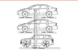 Three Level stack car parking System